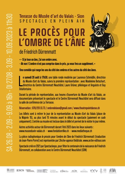 de Dürrenmatt le procès pour l'ombre de l'âne